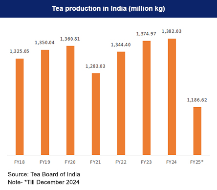 tea manufacturing in India