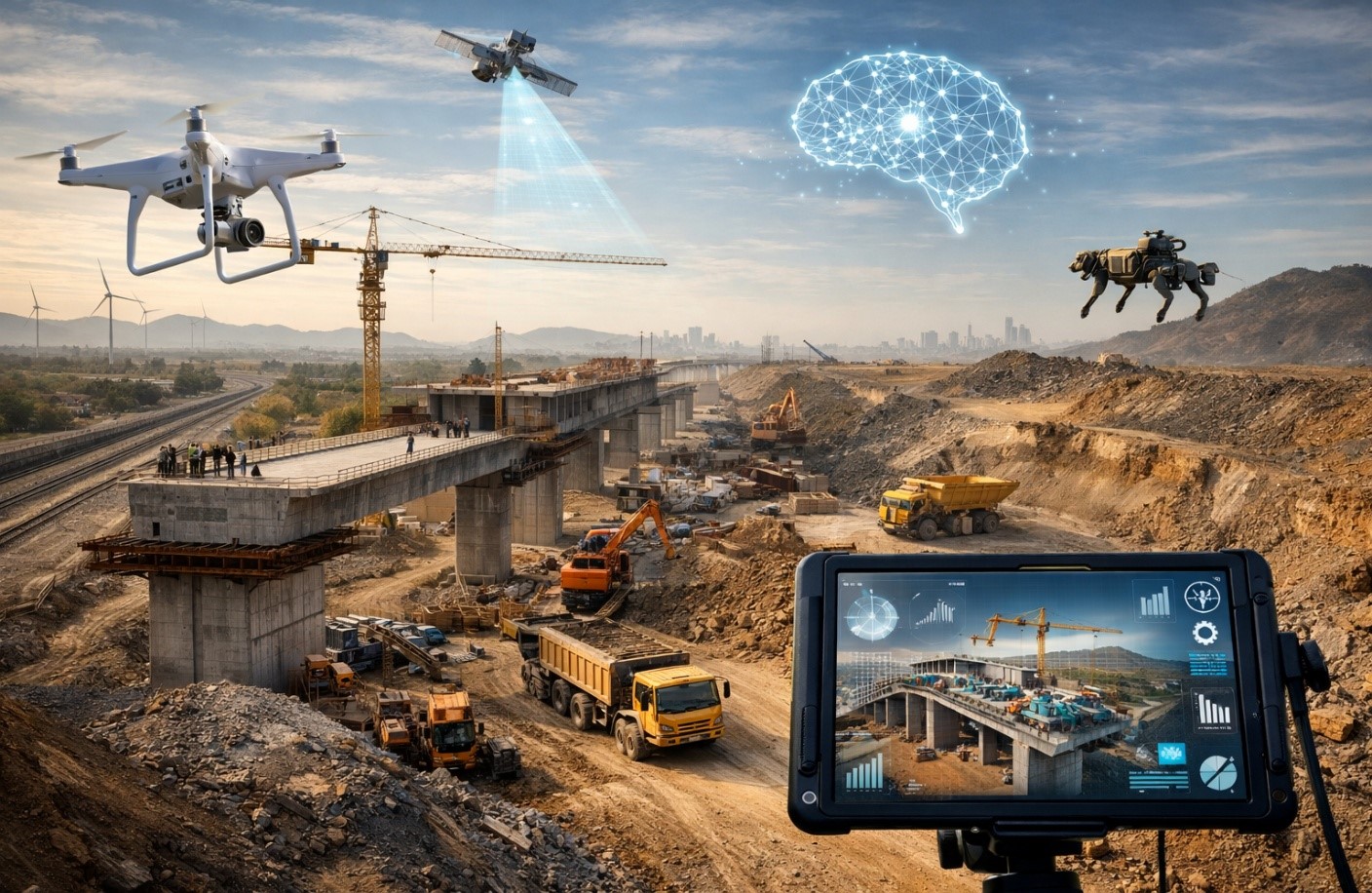 AI and Drone Technology in Sustainable Construction and Mining Operations